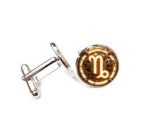 Gemelos, Artículos De Moda Con Símbolos Del Zodíaco Steampunk, Capricornio, Doce Signos Del Zodíaco, Hebilla De Puño Personalizada, Accesorio De Camisa, Regalo Para Contable, Jefe, Negocios, Boda