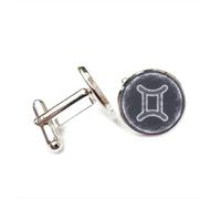 Gemelos, Aura Del Símbolo De Géminis, Entrelazamiento Cuántico, Regalo De Amistad Para La Suerte, Versátil, Doce Signos Del Zodiaco, Hebilla De Puño Personalizada, Regalo De Accesorio Para Camisa