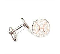Gemelos, Brújula De Piscis, Novedad, Topología Estelar, Regalo De La Suerte Para Un Amigo, Piscis, Doce Signos Del Zodiaco, Hebilla De Puño Personalizada, Accesorio De Camisa, Regalo Para Novio Con