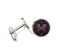 Gemelos, Brújula Del Ángel Géminis Nebulosa Steampunk Regalo Para El Mejor Amigo, Versátil Doce Signos Del Zodiaco, Hebilla De Puño Personalizada, Accesorio De Camisa Regalo Para Padre Esposo Fie