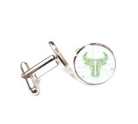 Gemelos, Cabeza De Ganado, Unión De Soldadura, Línea De Placa De Circuito, Tauro, Doce Signos Del Zodíaco, Hebilla De Puño De La Suerte Personalizada, Accesorio De Camisa, Regalo Para Contador, Je