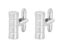 Gemelos Camisa Hombre Gemelos deportivos con forma de cilindro for hombre, mancuernas, botones for camisa, traje, esmoquin, blusa, joyería