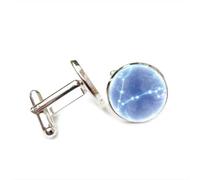Gemelos, Carta Astral De Piscis, Proyección Holográfica De Ficción, Regalo De La Suerte, Piscis, Doce Signos Del Zodiaco, Hebilla De Puño Personalizada, Accesorio De Camisa, Regalo Para Novio Cont