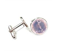 Gemelos, Carta Astral De Piscis, Proyección Holográfica De Píxeles, Regalo De La Suerte, Piscis, Doce Signos Del Zodiaco, Hebilla De Puño Personalizada, Accesorio De Camisa, Regalo Para Novio Cont
