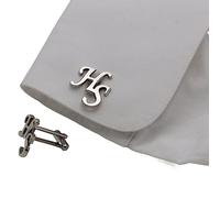 Gemelos Con Iniciales Personalizadas Para Hombre - Gemelos Con Letras Personalizadas, Gemelos Con Inicial De Monograma Grabado Para Boda Para Hombre, Novio, Niño, Regalos De Joyería De Boda Para No