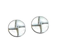 Gemelos de cruz de Santa Brígida, gemelos de peltre hechos a mano, regalo celta irlandés