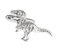 Gemelos de dinosaurio, diseño divertido de tiranosaurio Rex para entusiastas de los dinosaurios, M, Latón, No es una piedra preciosa