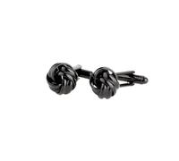 Gemelos de Hombre 1Pair Men's Vintage Tone Twist Cuff Links Wedding Gift(Black)