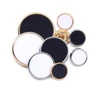 Gemelos De Metal 20 Piezas Multicolor 11,5-25 mm(Silver White2,25mm)