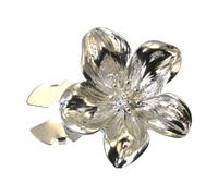 Gemelos de metal con diseño de flores para mujer, elegantes clips, botones, camisa de vestir, accesorios, sin botones de costura, gemelos de metal, One Size, como se describe, como se describe