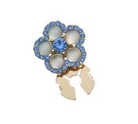 Gemelos de metal con diseño floral de animales, ideales para reuniones sociales y profesionales, Einheitsgröße, Metal, Sin piedra preciosa