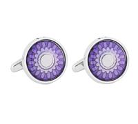 Gemelos de metal elegantes con patrón elegante, aleación resistente, cierre seguro, embalaje de eventos de negocios, cierre seguro, gemelos de vestir