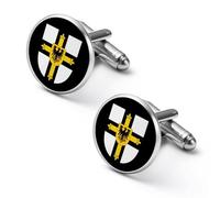 Gemelos de moda con logotipo de Teutonic Knights para hombre, conjunto de gemelos clásicos para boda y negocios, 2.0cm, Metal, No es una piedra preciosa