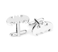 Gemelos de murci?lago plateados de la colecci?n Super Hero de BadmenHome para hombre, gemelos cl?sicos para ocasiones formales