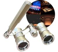 Gemelos de Ópera 3x25 con Asa y Cadena | Pieza de Colección para Teatro y Carreras | Compactos y Ligeros para Conciertos, Ópera, Cosplay y Fiestas Temáticas(Champagne1)