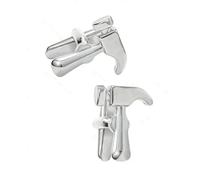 Gemelos de plata con martillo de carpintero, S, Latón, No es una piedra preciosa