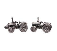 Gemelos de tractor agrícola presentados en caja de regalo de Onyx Art London, gemelos de tractor agrícola para hombres, disponibles también en azul, plata y rojo, talla única, Aleación, rodio