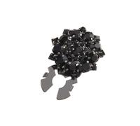 Gemelos decorativos de aleación con diamantes de imitación adornados con clip para hombres y mujeres, uniforme, vestido, camisa, atuendo casual, lujosos postes de mezcla, One Size, como se describe