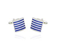 Gemelos delicados for hombre, de cristal esmaltado, redondos, for bodas, fiestas, camisas, novios Para Traje Boda Camisa Negocio(Color 18)