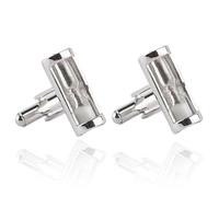 Gemelos delicados for hombre, de cristal esmaltado, redondos, for bodas, fiestas, camisas, novios Para Traje Boda Camisa Negocio(Pink)