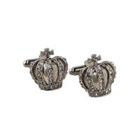 Gemelos delicados for hombre, de cristal esmaltado, redondos, for bodas, fiestas, camisas, novios Para Traje Boda Camisa Negocio(RED)