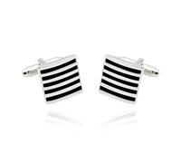 Gemelos delicados for hombre, de cristal esmaltado, redondos, for bodas, fiestas, camisas, novios Para Traje Boda Camisa Negocio(Color 17)