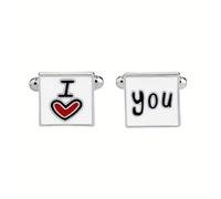 Gemelos delicados for hombre, de cristal esmaltado, redondos, for bodas, fiestas, camisas, novios Para Traje Boda Camisa Negocio(Color 23)