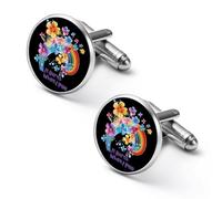 Gemelos divertidos con texto en inglés «It Burns When I Pee» para camisa, accesorios novedosos para ropa, negocios, boda, joyería para hombres y mujeres, 1.7cm, Metal, No es una piedra preciosa
