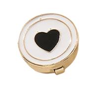 Gemelos en forma de corazón de aleación elegantes para camisas Decoración elegante Accesorio fácil Fácil de usar Gemelos de corazón de aleación