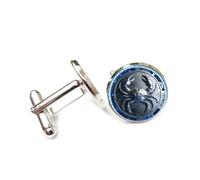 Gemelos, Escultura De Metal Con Diseño De Cangrejo En Relieve Del Espacio Profundo, Doce Signos Del Zodíaco De Cáncer, Hebilla Para Puños, Accesorio De Camisa, Regalo Para Contable, Jefe, Negocios