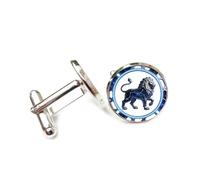 Gemelos, Escultura En Relieve Del Espacio Profundo De La Nebulosa Del Tótem Del Poderoso León, Doce Signos Del Zodíaco Leo, Hebilla De Puño Personalizada, Accesorio De Camisa, Regalo Para Contable