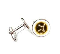Gemelos, Estrella Brillante Del Universo Estilo Artístico Cyber Neon, Virgo Doce Signos Del Zodiaco, Hebilla De Puño De La Suerte Personalizada, Accesorio De Camisa Regalo Para Contador Jefe Neg