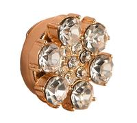 Gemelos florales para mujer, bodas, cumpleaños, banquetes, bailes, reuniones de negocios, camisas de diamantes de imitación para vestido, traje de flores, One Size, como se describe, como se describe