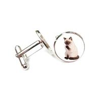 Gemelos, Gato Feo De Nariz Negra, Garra Que Lame, Hebilla De Puño Personalizada, Accesorio De Camisa Brillante, Regalo Para Contable, Jefe, Boda, Graduación, Ocasión Formal.