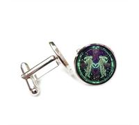 Gemelos, Géminis Ángel Ciencia Placa De Circuito Suerte Amigo Regalo, Doce Signos Zodiacales Versátiles, Hebilla De Puño Personalizada, Accesorio De Camisa Regalo Para Padre Esposo Fiesta Boda Bai