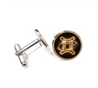 Gemelos, Géminis Ángel Estrella Fresco Partícula Flujo Suerte Amigo Regalo, Versátil Doce Signos Del Zodiaco, Hebilla De Puño Personalizada, Accesorio De Camisa Regalo Para Padre Esposo Fiesta Bo
