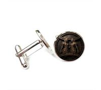 Gemelos, Géminis Cyber Ángel Metal Steampunk Mejor Deseo Regalo Para Amigo, Versátil Doce Signos Del Zodiaco, Hebilla De Puño Personalizada, Accesorio De Camisa Regalo Para Padre Esposo Fiesta