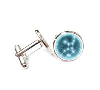 Gemelos, Geometría Del Universo Proyección Holográfica Regalo Literario, Virgo Doce Signos Del Zodiaco, Hebilla De Puño De La Suerte Personalizada, Accesorio De Camisa Regalo Para Contador Jefe Ne