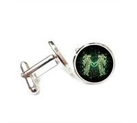 Gemelos, Línea De Ángel Géminis, Placa De Circuito, Regalo De La Suerte Para Amigos, Versátil, Doce Signos Del Zodiaco, Hebilla De Puño Personalizada, Accesorio De Camisa, Regalo Para Padre, Espo