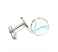 Gemelos, Línea Estelar De Piscis, Flujo De Partículas Dinámico, Regalo De Suerte Para Un Amigo, Doce Signos Del Zodiaco Piscis, Hebilla De Puño Personalizada, Regalo De Accesorio De Camisa Para No