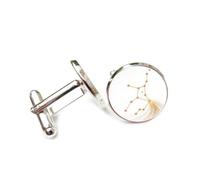 Gemelos, Línea Estelar De Virgo, Flujo De Partículas Dinámico, Mejor Deseo, Regalo Para Amigo, Virgo, Doce Signos Del Zodiaco, Hebilla De Puño Personalizada, Accesorio De Camisa, Regalo Para Espos