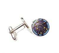 Gemelos, Mapa Del Planeta Géminis, Engranaje, Relieve De Metal, Regalo De La Suerte Para Amigos, Versátil, Doce Signos Del Zodiaco, Hebilla De Puño Personalizada, Accesorio Para Camisa, Regalo Para