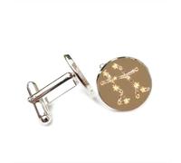 Gemelos, Mapa Estelar De Géminis, Arte Eléctrico, Cristal, Regalo De La Suerte Para Amigos, Versátil, Doce Signos Del Zodiaco, Hebilla De Puño Personalizada, Accesorio Para Camisa, Regalo Para Pad