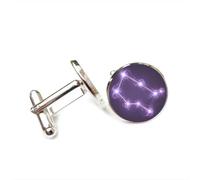 Gemelos, Mapa Estelar De Géminis, Aura, Entrelazamiento Cuántico, Suerte, Regalo Para Amigos, Versátil, Doce Signos Del Zodiaco, Hebilla De Puño Personalizada, Accesorio Para Camisa, Regalo Para P