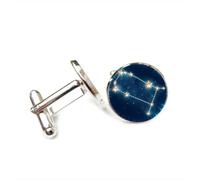 Gemelos, Mapa Estelar De Géminis, Proyección De Nebulosa, Regalo De La Suerte Para Un Amigo, Versátil, Doce Signos Del Zodiaco, Hebilla De Puño Personalizada, Accesorio Para Camisa, Regalo Para Pa