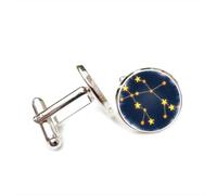 Gemelos, Mapa Estelar De Géminis, Proyección De Rayos, Regalo De Buena Suerte Para Amigos, Versátil, Doce Signos Del Zodiaco, Hebilla De Puño Personalizada, Accesorio Para Camisa, Regalo Para Padr