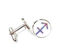 Gemelos, Nebulosa Colorida, Entrelazamiento Cuántico, Sagitario, Doce Signos Del Zodiaco, Hebilla De Puño Personalizada, Accesorio De Camisa, Regalo Para Contable, Jefe, Negocios, Boda, Baile De Gra