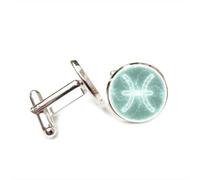 Gemelos, Nebulosa De Piscis, Universo, Entrelazamiento Cuántico, Suerte, Regalo Para Amigo, Piscis, Doce Signos Del Zodiaco, Hebilla De Puño Personalizada, Accesorio De Camisa, Regalo Para Novio Con