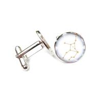Gemelos, Onda Del Universo Proyección Holográfica Regalo Literario, Virgo Doce Signos Del Zodiaco, Hebilla De Puño De La Suerte Personalizada, Accesorio De Camisa Regalo Para Contador Jefe Negocios