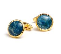 Gemelos para atuendo de negocios, diseño de ojo de tigre de cobre, fácil de llevar, accesorios de boda, negocios, gemelos de latón, One Size, como se describe, como se describe